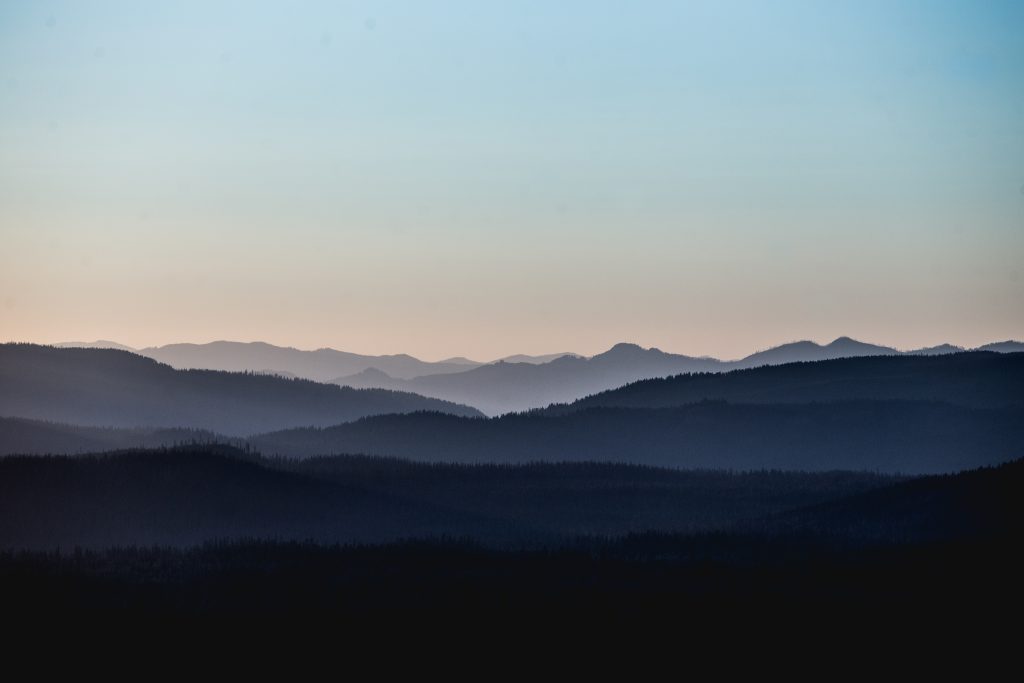 Abstract mountain landscape representing clarity and structure in accounts payable.